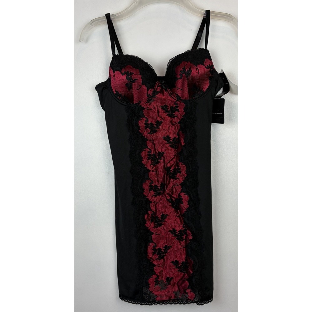 Marilyn Monroe Teddy Womens Small Red Chemise Sexy Nightie Lace Sexy New